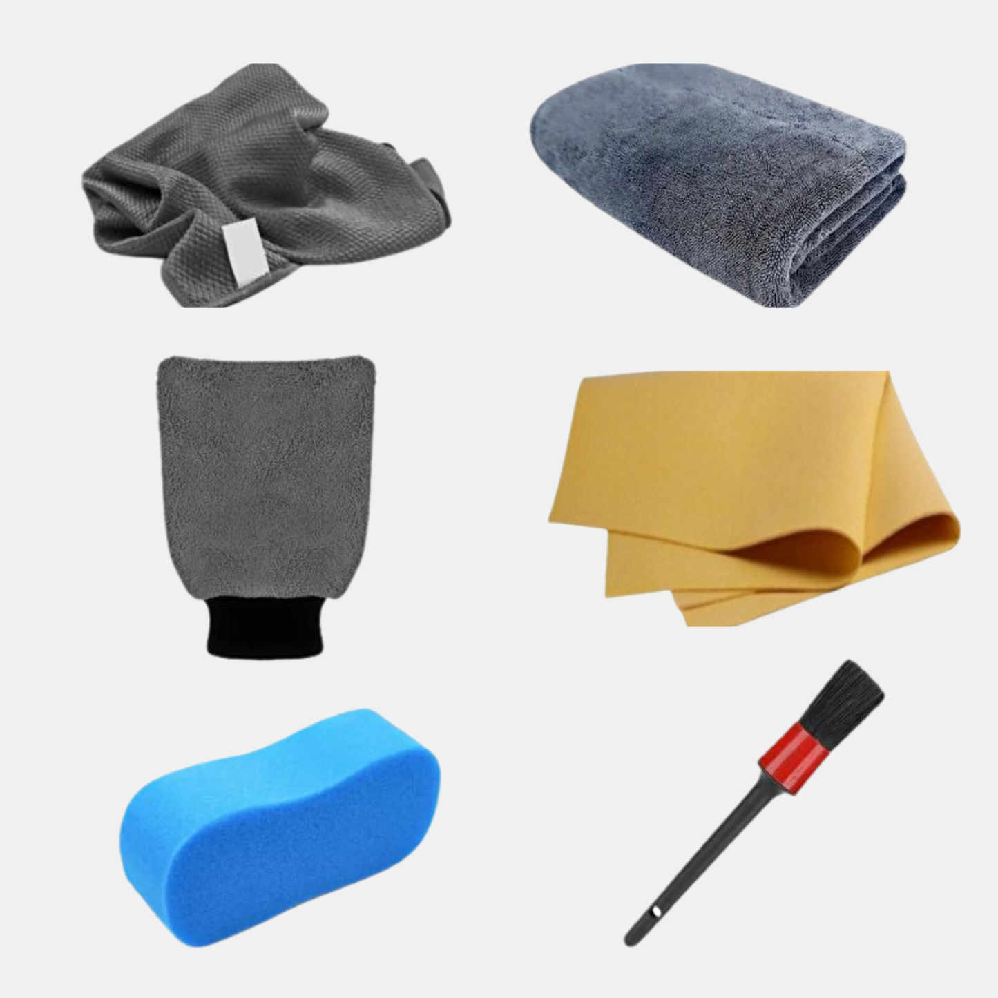 6'lı Mikrofiber Oto Yıkama Seti